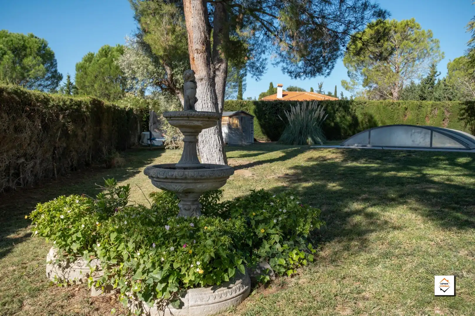 Garden of Houses for sale in Zaragoza  with Air Conditioner, Heating and Private garden