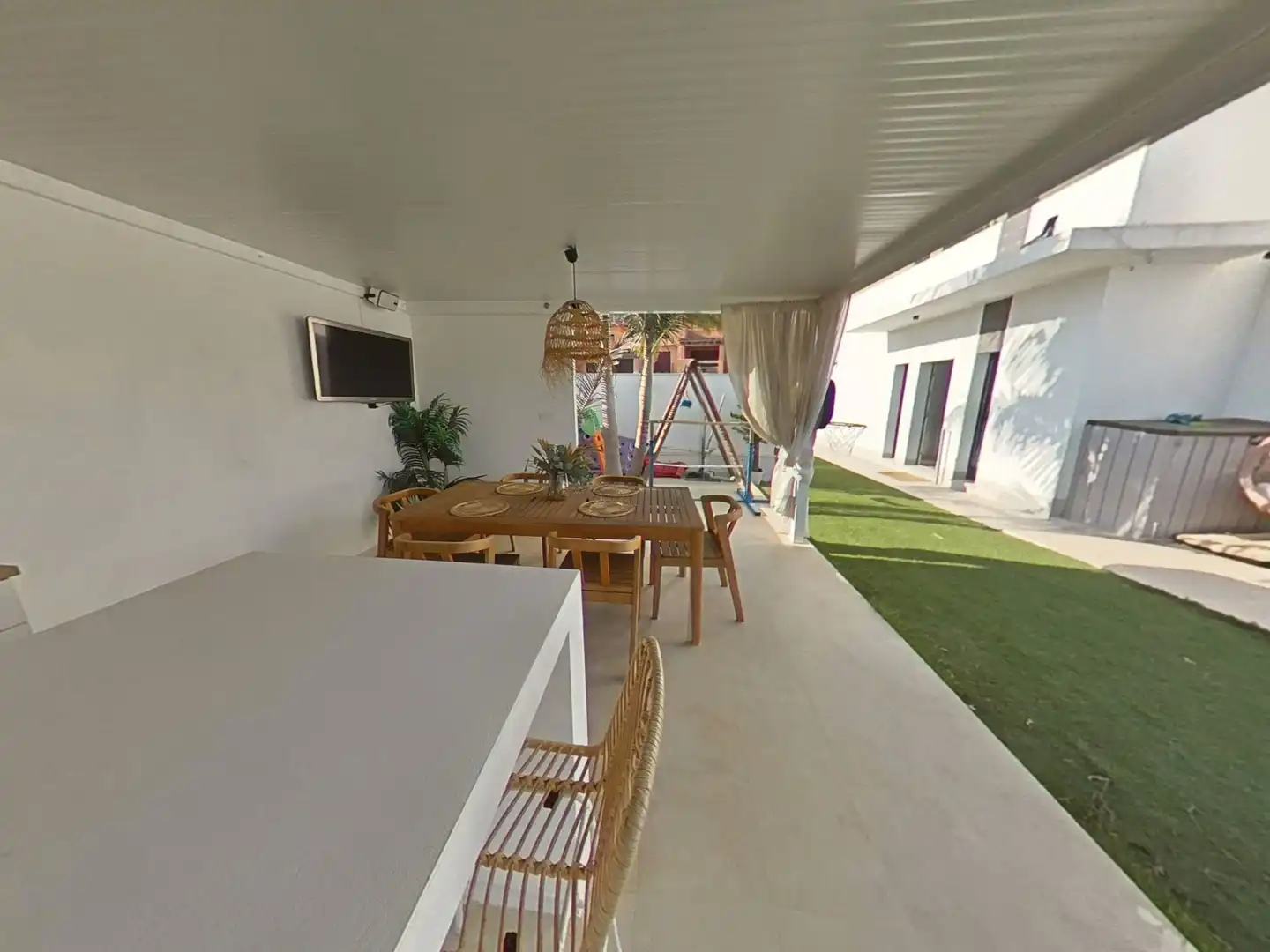 Terraza de Casa adosada en venta en Alhaurín de la Torre con Aire acondicionado, Jardín privado y Terraza