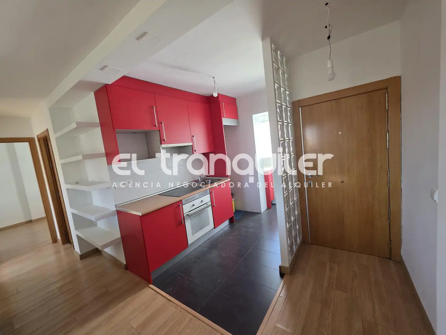Kitchen of Flat for rent in Madrid  with Air Conditioner, Parquet flooring and Terrace