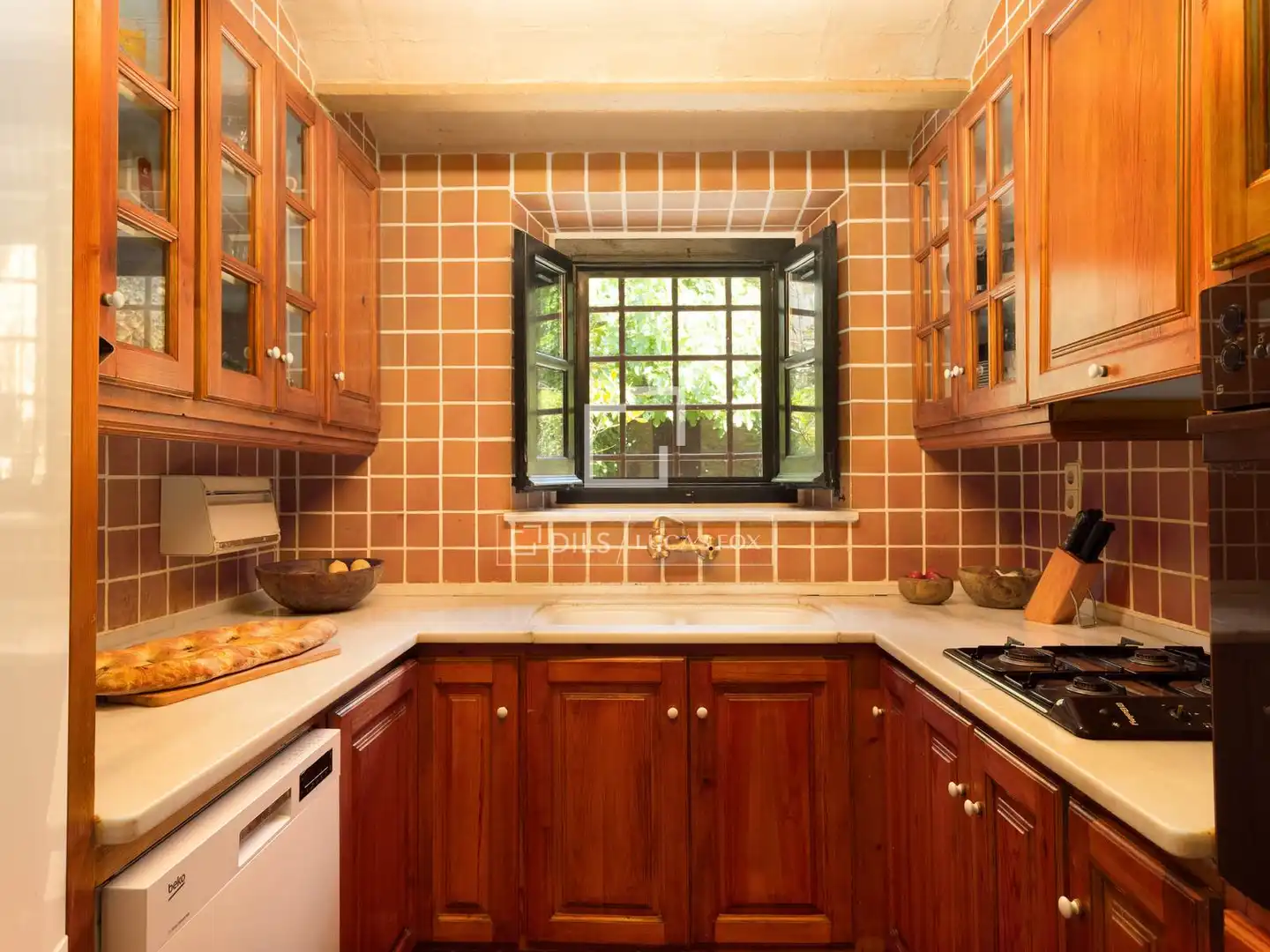 Cocina de Finca rústica en venta en Sant Mori con Calefacción, Jardín privado y Terraza