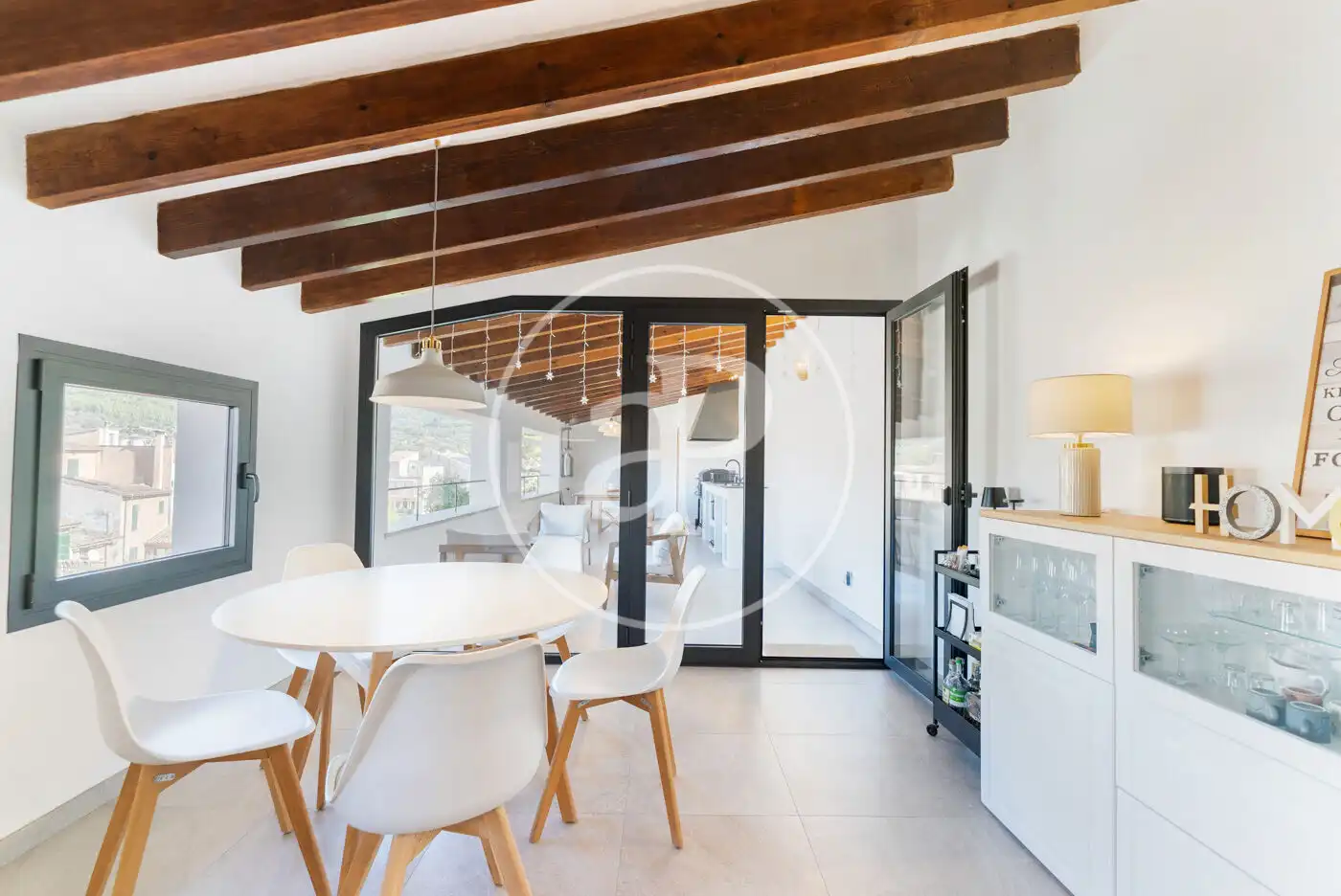 Dining room of Houses for sale in Sóller  with Air Conditioner, Heating and Terrace