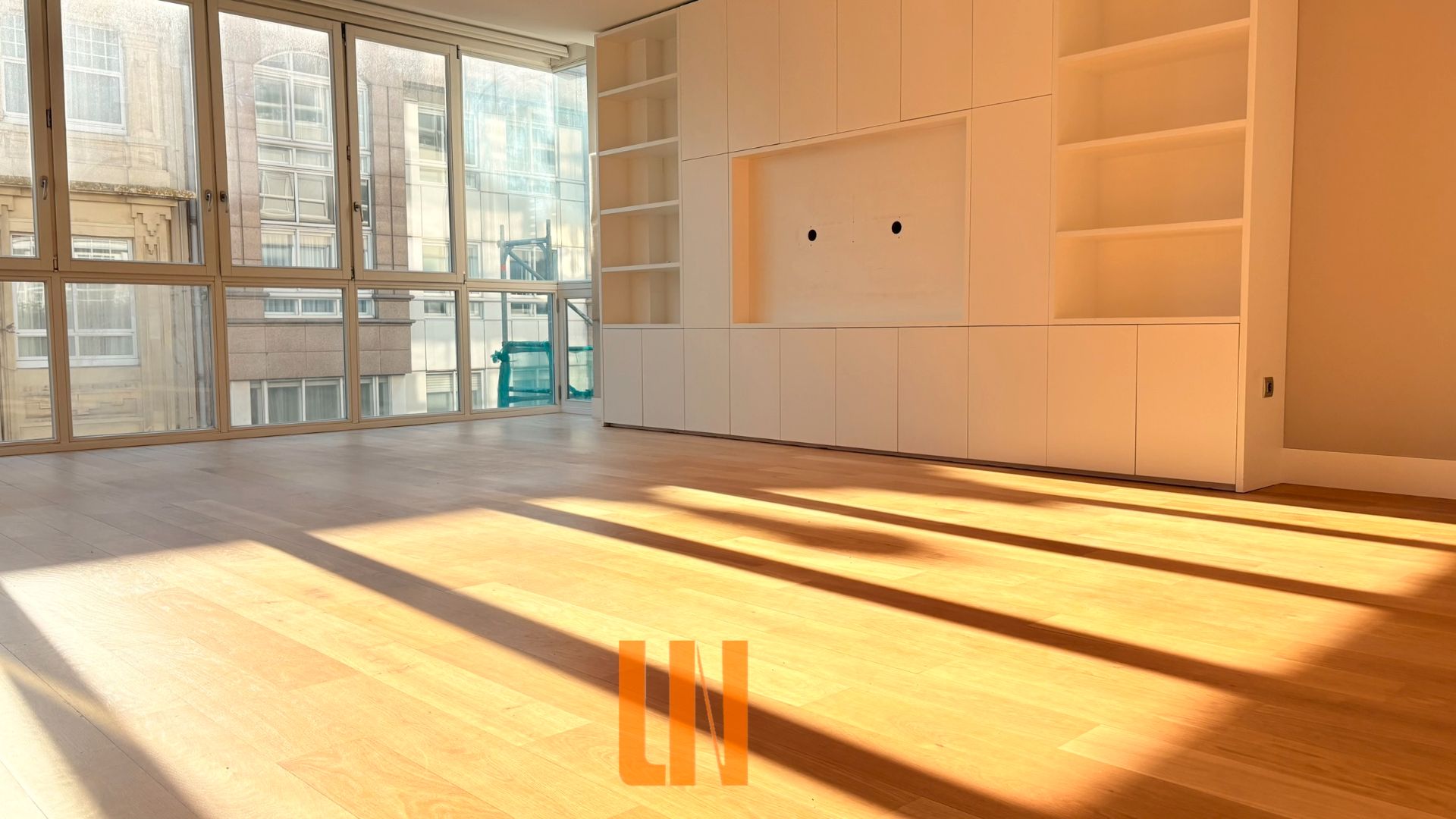 Sala de estar de Piso en venta en A Coruña Capital  con Calefacción, Parquet y Horno