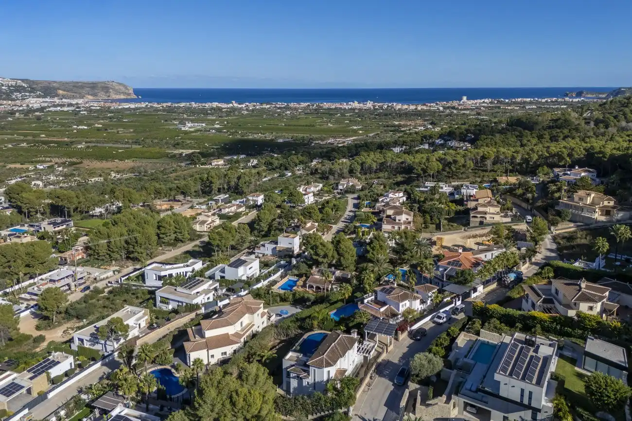 Exterior view of Houses for sale in Jávea / Xàbia  with Private garden, Terrace and Swimming Pool