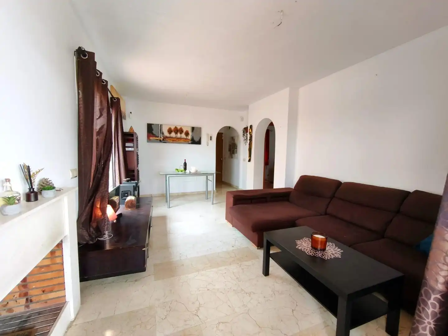 Sala de estar de Casa o chalet en venta en Mijas con Jardín privado, Terraza y Trastero