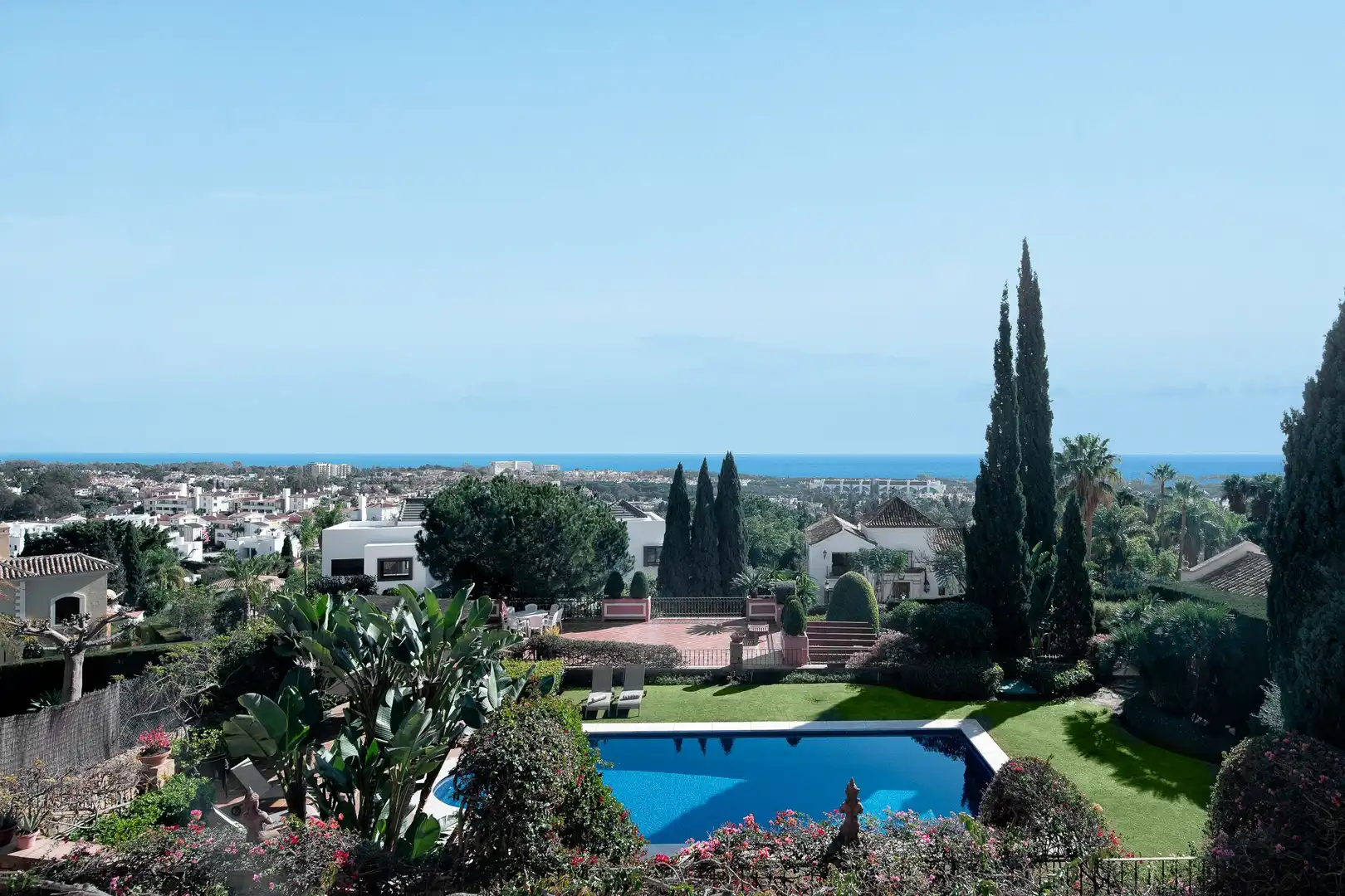 Jardín de Casa o chalet de alquiler en Estepona con Aire acondicionado, Jardín privado y Terraza
