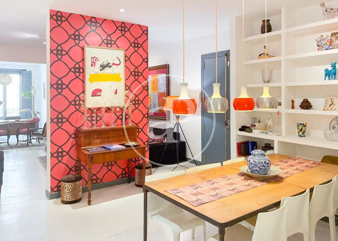 Dining room of Flat for rent in Madrid  with Heating and Furnished