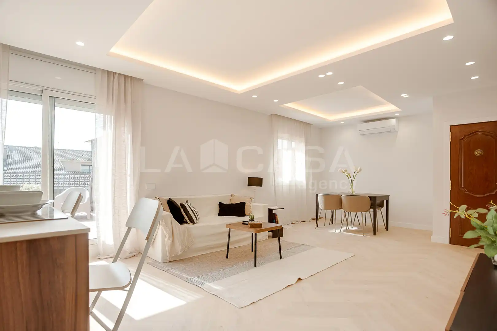 Sala de estar de Ático en venta en Granollers con Calefacción y Terraza