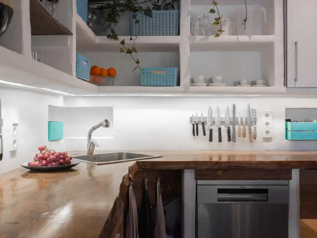 Kitchen of Houses for sale in Sant Josep de sa Talaia  with Air Conditioner, Heating and Private garden