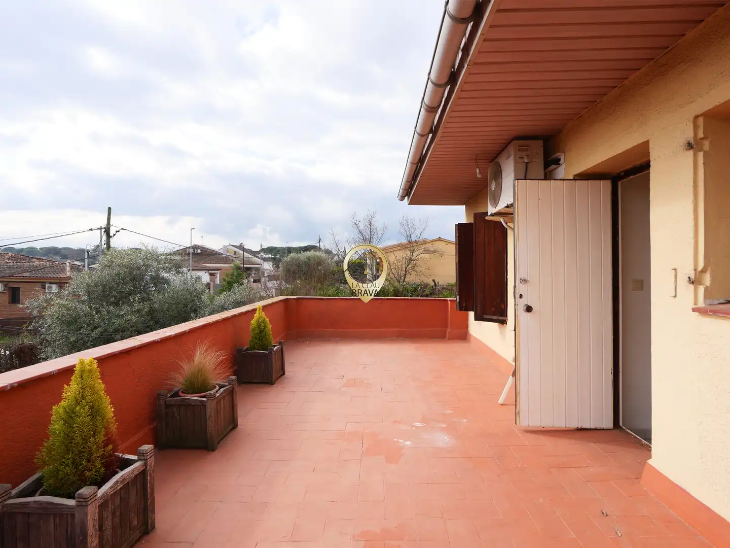 Terrassa de Casa o xalet en venda en Santa Coloma de Farners amb Aire condicionat, Calefacció i Jardí privat