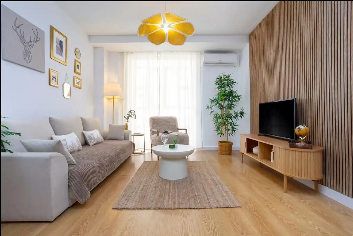 Sala de estar de Piso en venta en Málaga con Aire acondicionado, Calefacción y Parquet