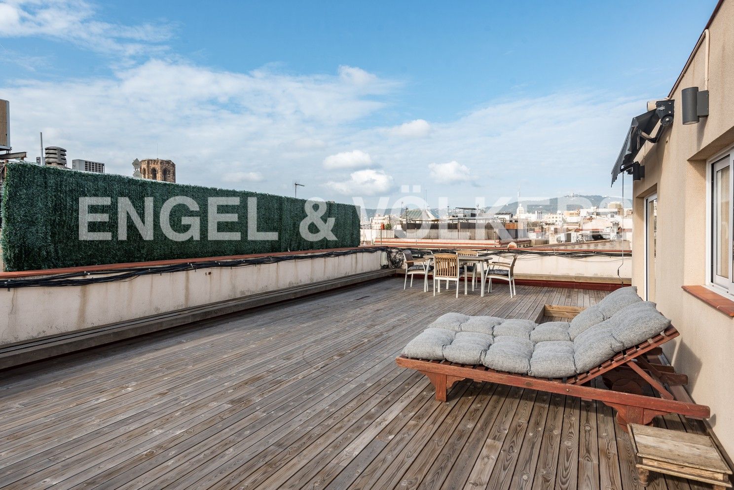 Terrace of Apartment to rent in  Barcelona Capital  with Air Conditioner, Heating and Terrace