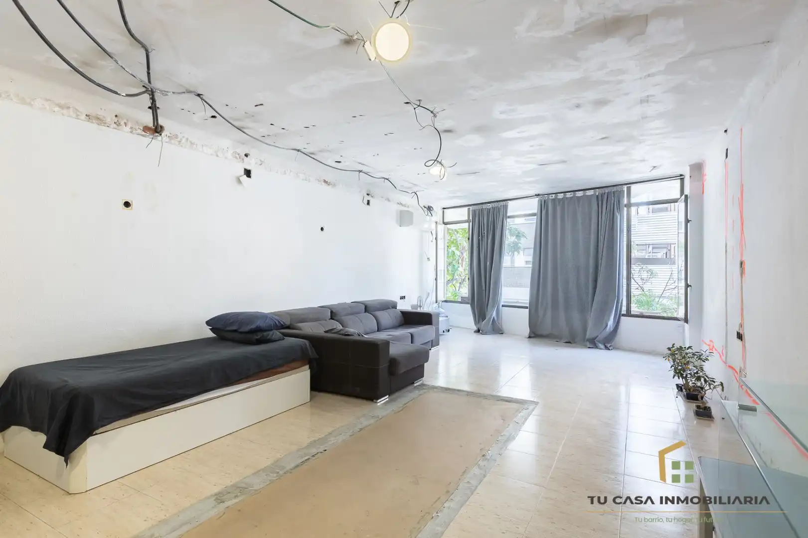 Sala de estar de Piso en venta en Badalona con Aire acondicionado