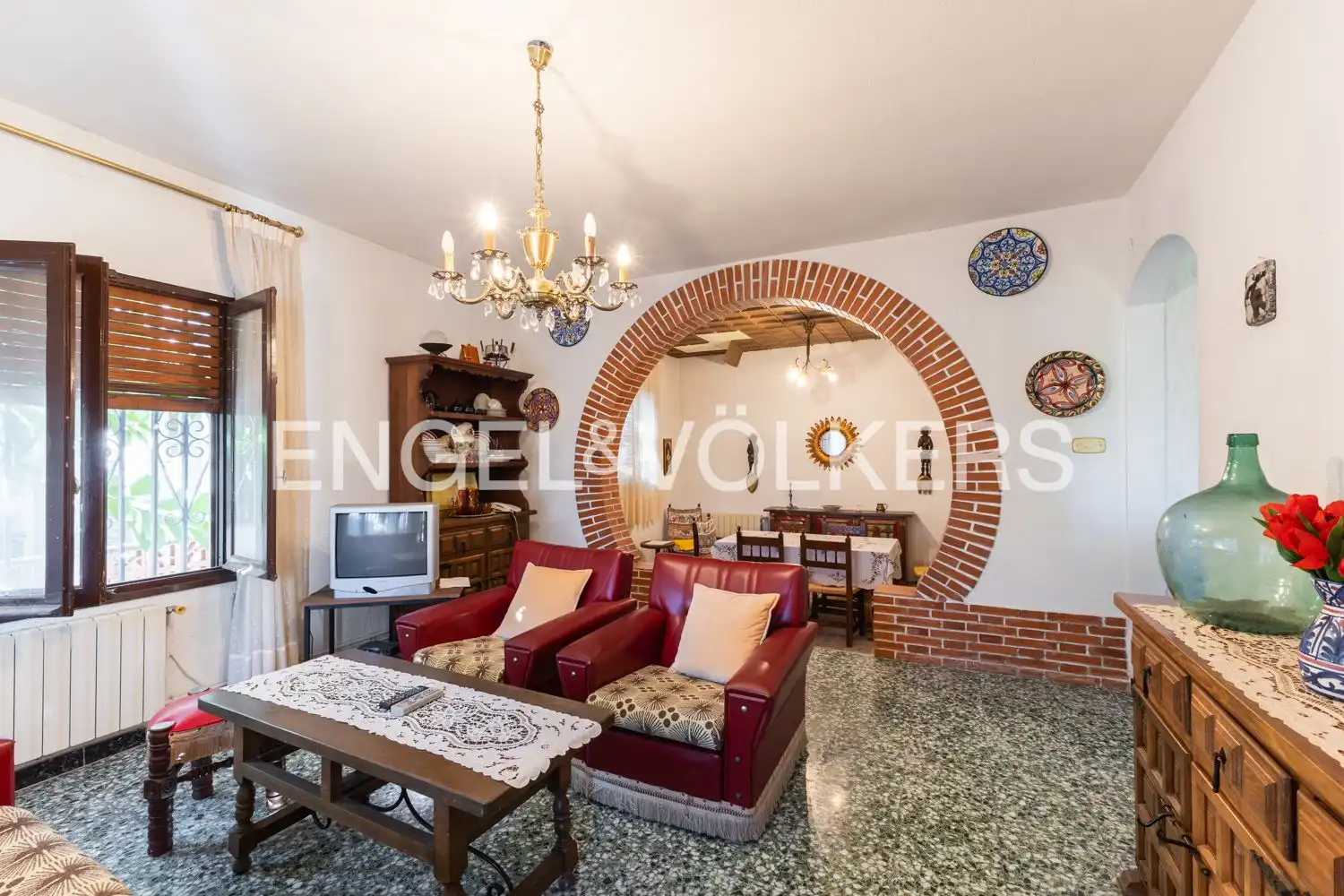 Sala d'estar de Casa o xalet en venda en Vinaròs amb Calefacció, Jardí privat i Terrassa