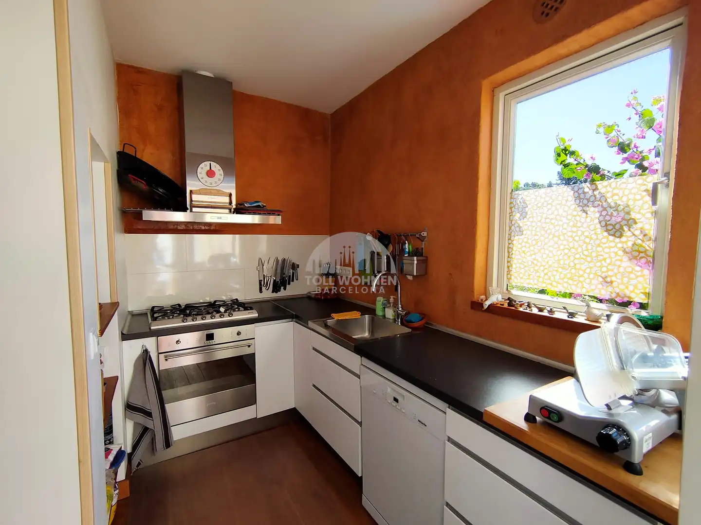 Küche von Einfamilien-Reihenhaus zum Verkauf in Gelida mit Klimaanlage, Heizung und Terrasse