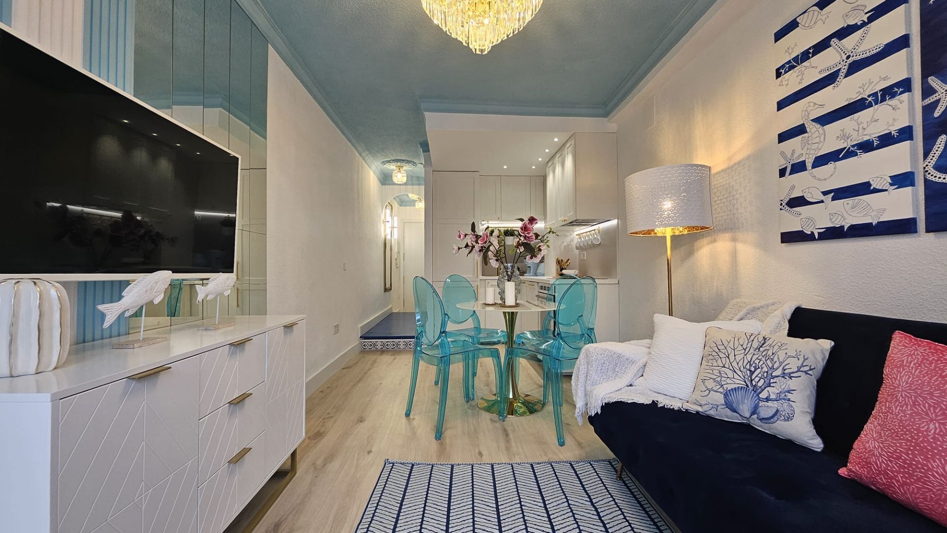 Sala d'estar de Apartament en venda en Oropesa del Mar / Orpesa amb Aire condicionat, Calefacció i Terrassa