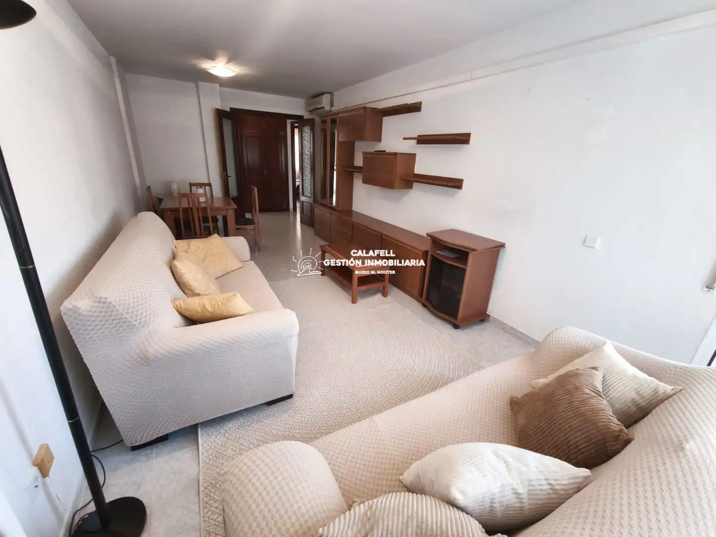 Wohnzimmer von Wohnung zur Miete in Calafell mit Klimaanlage, Heizung und Terrasse