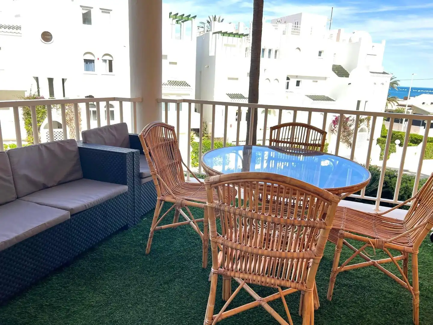 Terrasse von Wohnung zur Miete in Jávea / Xàbia mit Terrasse, Abstellraum und Möbliert
