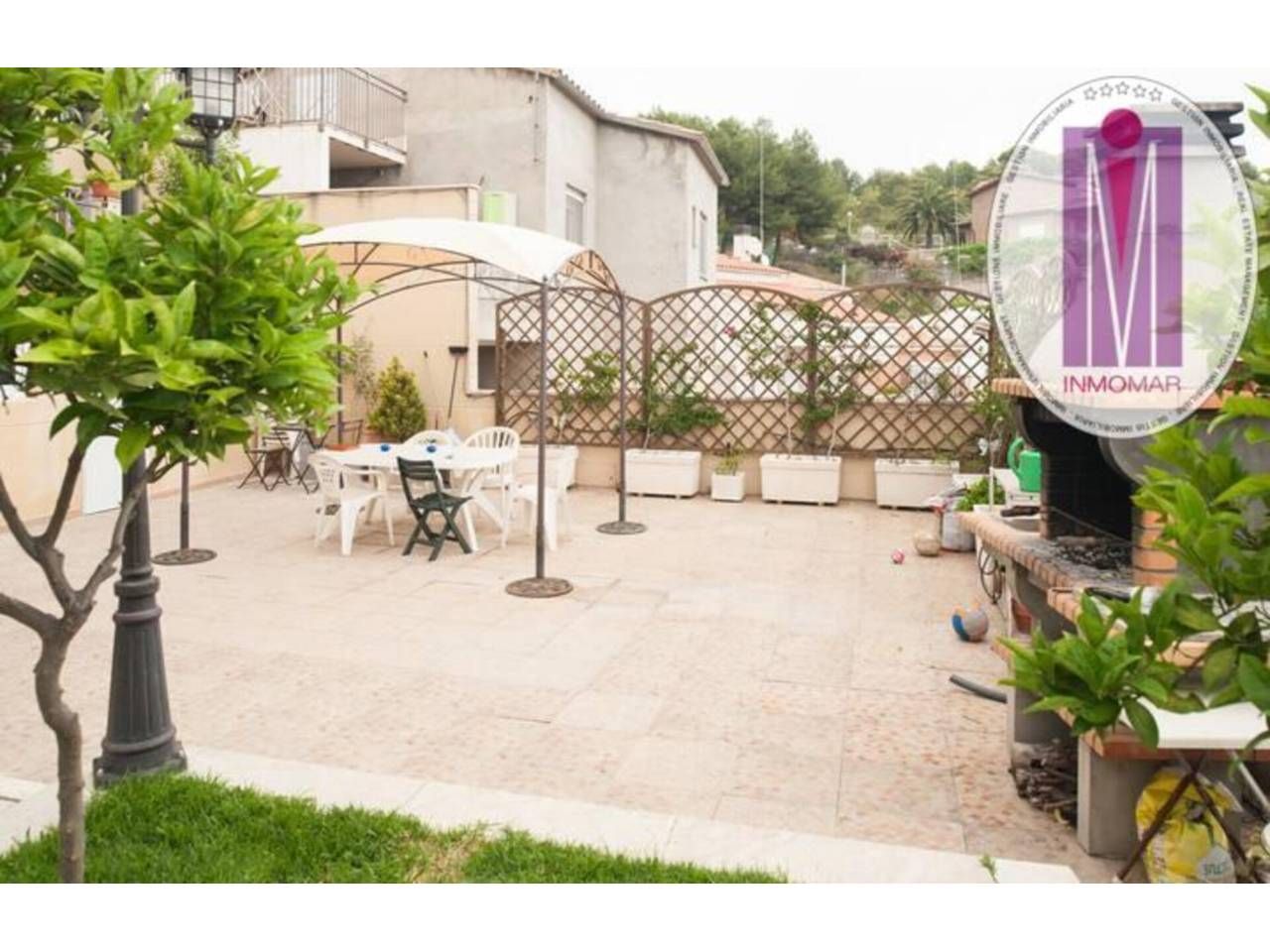 Terrassa de Casa o xalet en venda en Castelldefels amb Aire condicionat, Jardí privat i Piscina