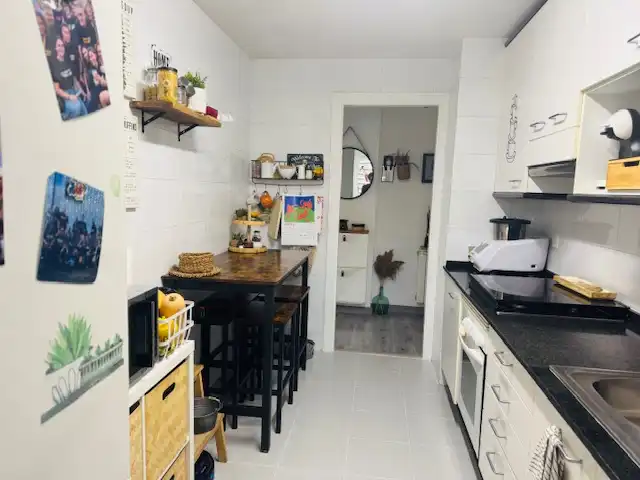 Kitchen of Flat for sale in Barcelona  with Air Conditioner, Heating and Parquet flooring