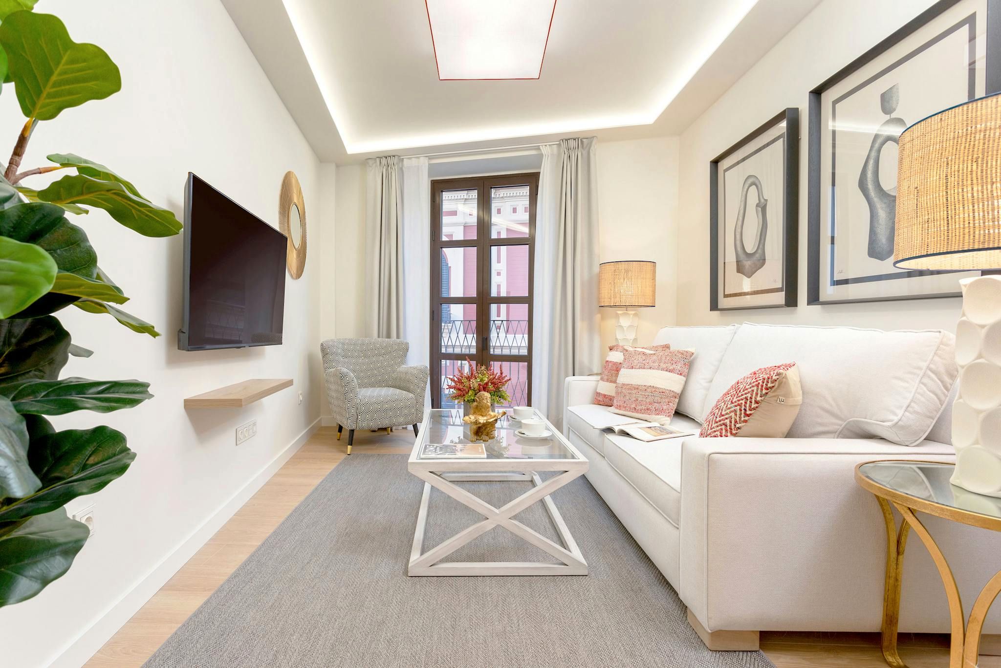 Living room of Flat to rent in  Sevilla Capital  with Air Conditioner, Heating and Washing machine