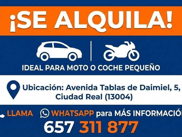 Garaje en Alquiler en Avenida Tablas de Daimiel, 5 en Larache