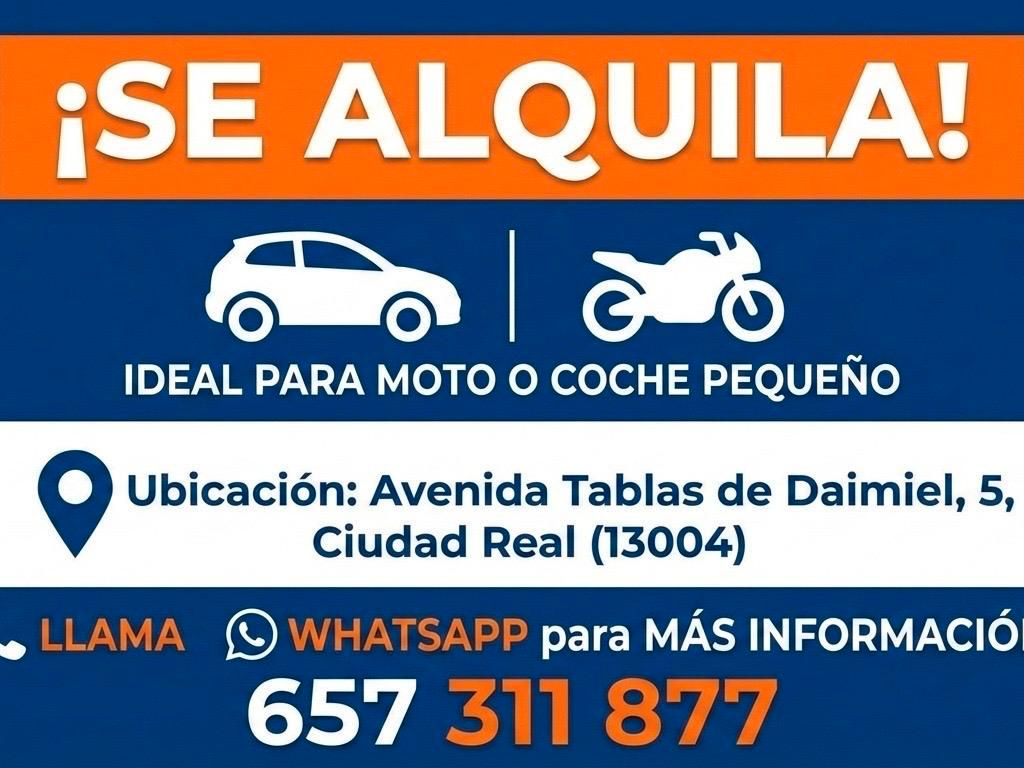 Aparcament de Garatge de lloguer en Ciudad Real Capital