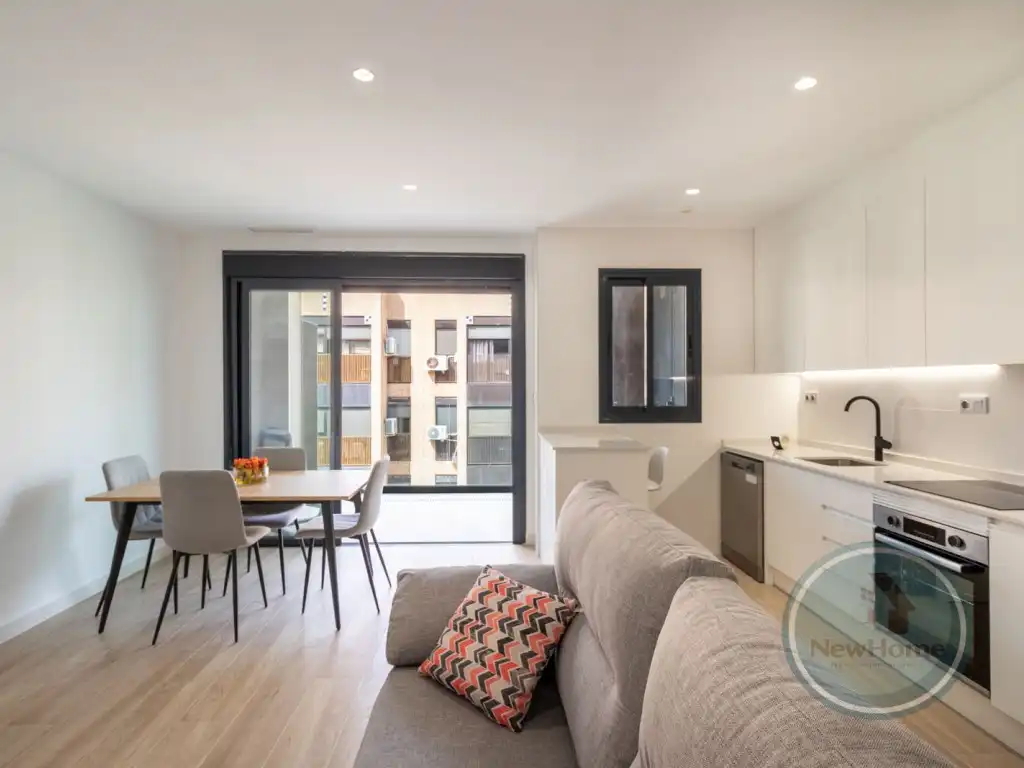 Sala de estar de Piso de alquiler en Elche / Elx con Aire acondicionado, Terraza y Piscina comunitaria