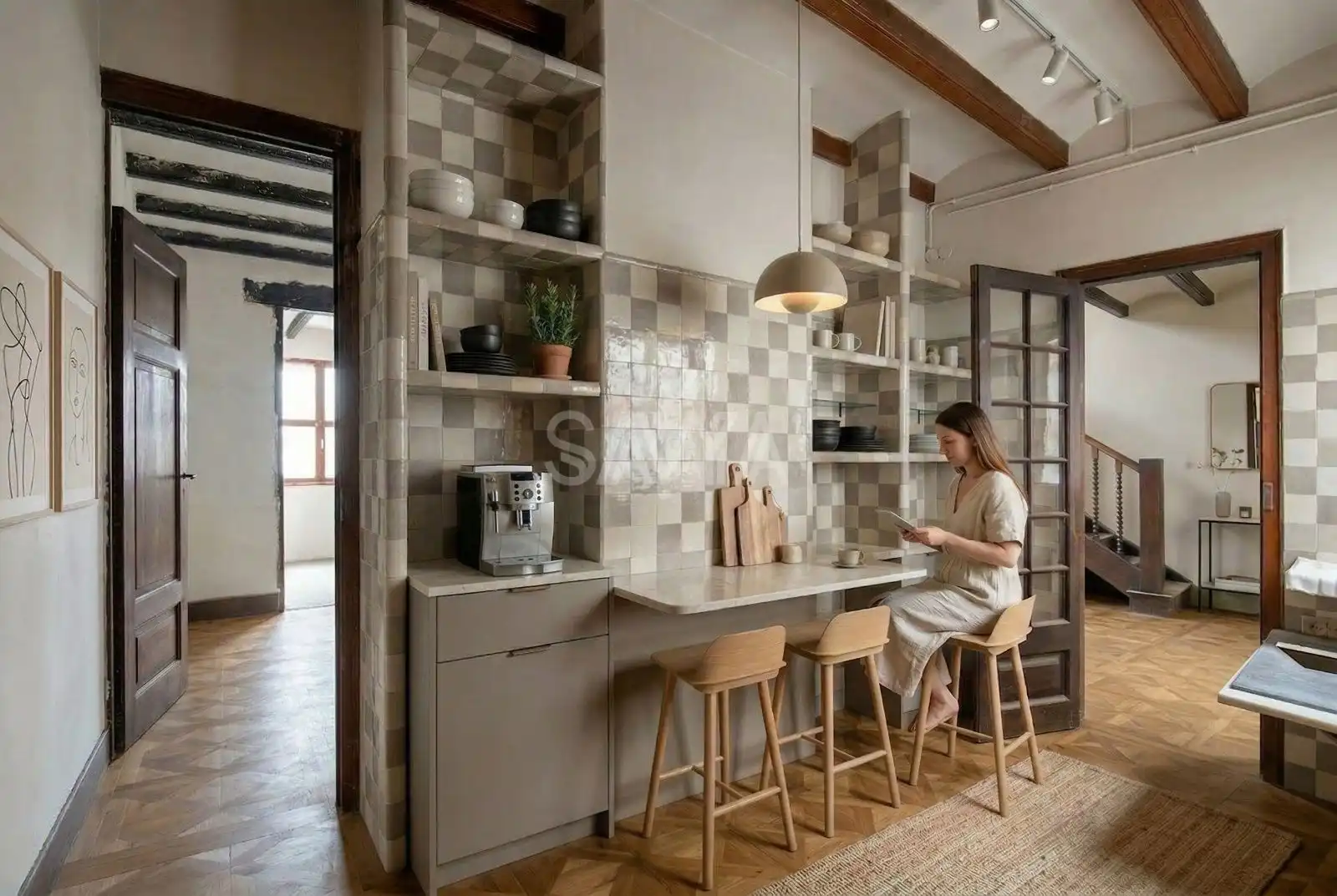 Cocina de Ático en venta en Barcelona con Calefacción, Terraza y Trastero