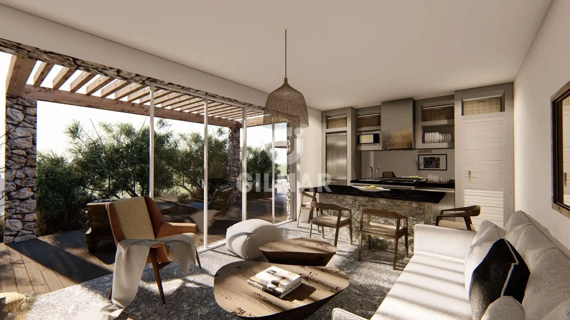 Living room of Flat for sale in Tarifa  with Heating, Private garden and Swimming Pool