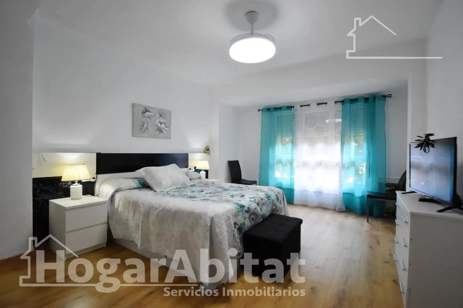 Bedroom of Flat for sale in Oliva  with Air Conditioner, Heating and Terrace