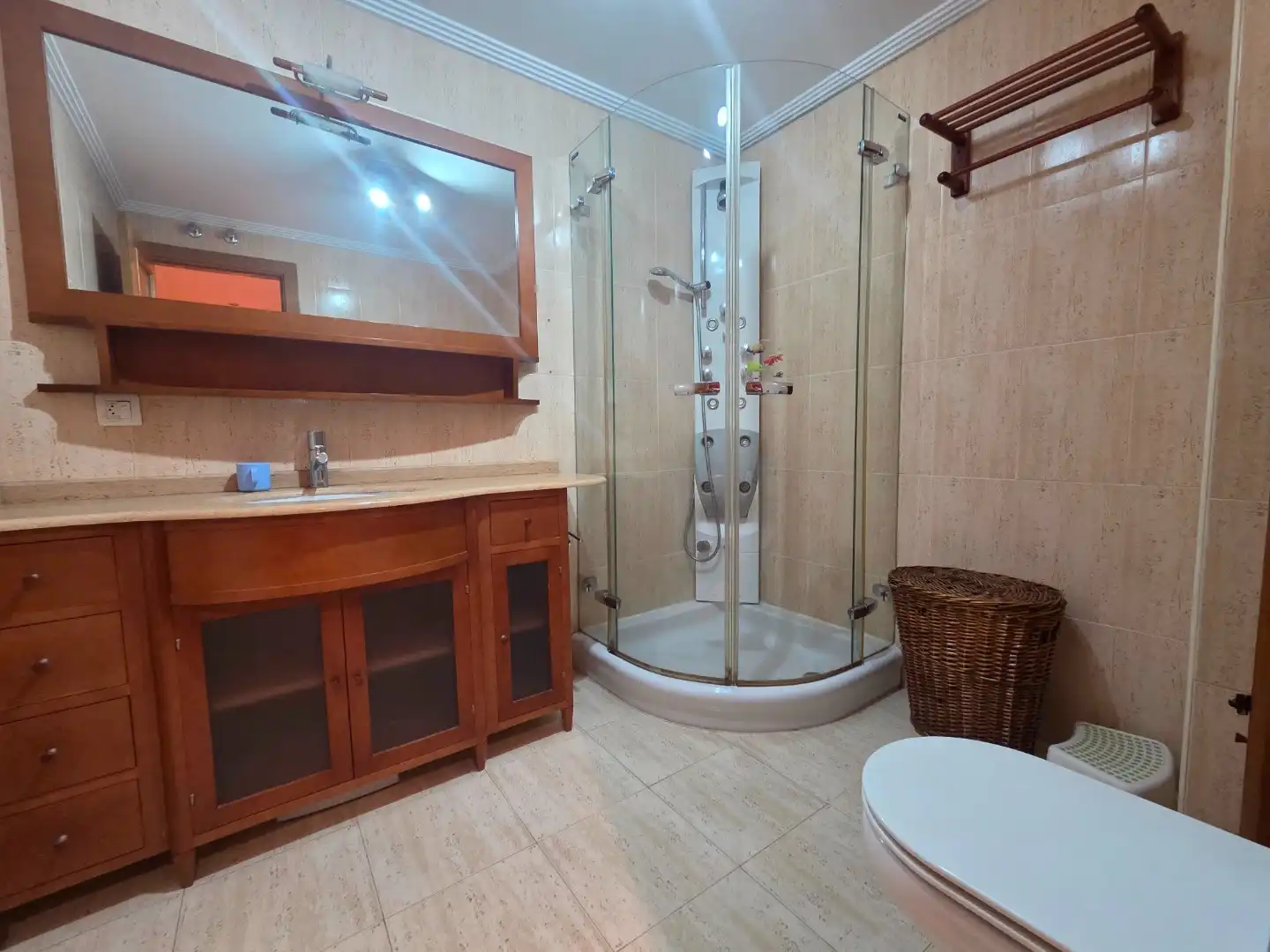 Bathroom of Flat for sale in Burgos  with Heating, Terrace and Storage room