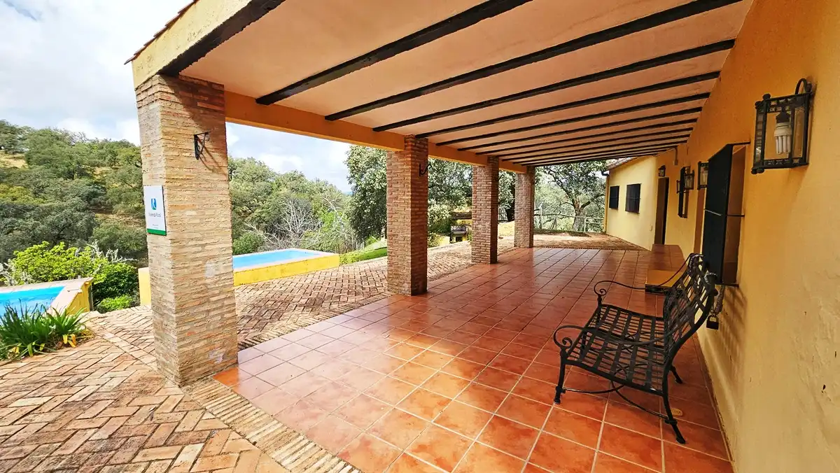 Terraza de Finca rústica en venta en Cortegana con Jardín privado, Terraza y Piscina