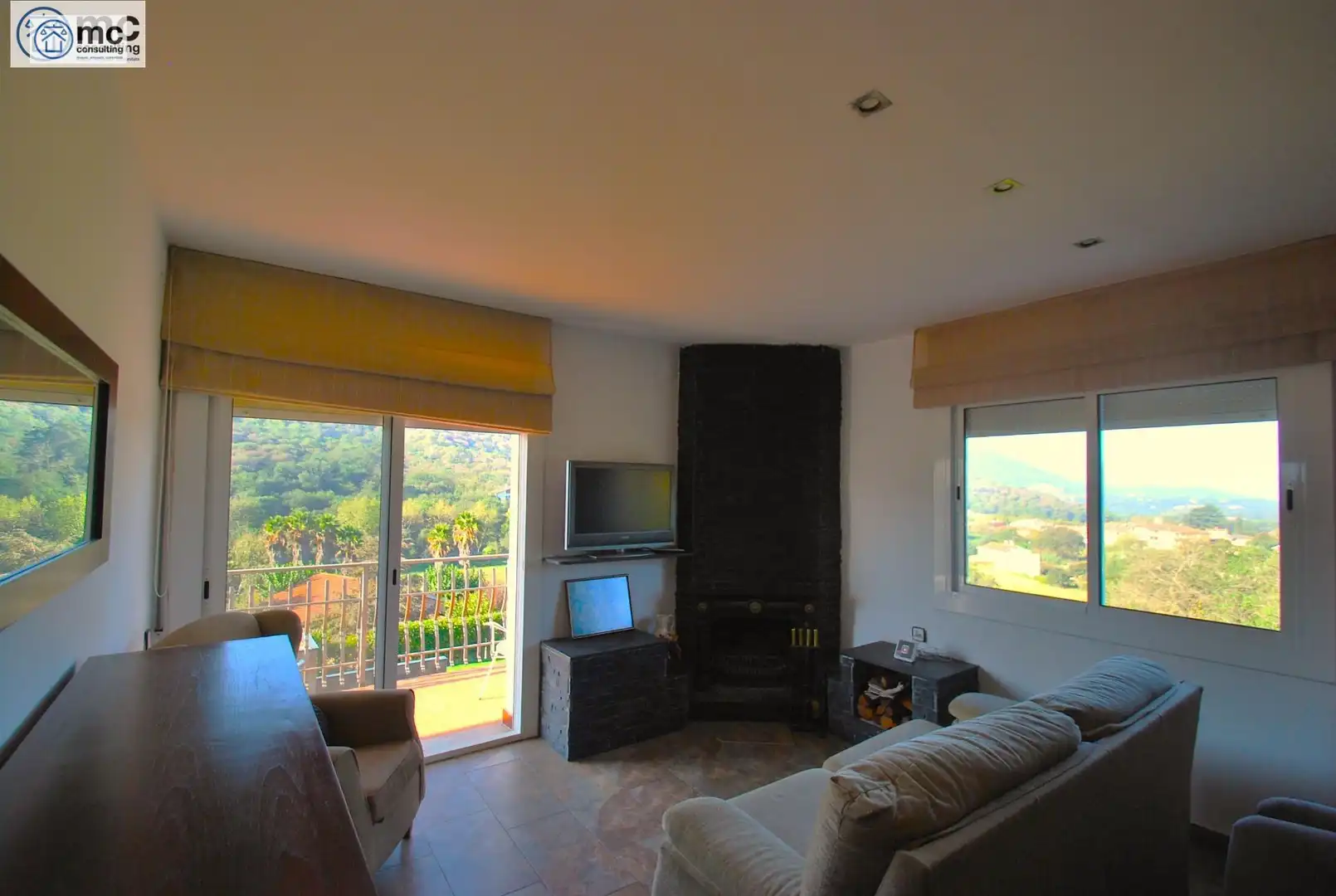 Sala de estar de Casa o chalet en venta en Vallromanes con Calefacción, Jardín privado y Terraza