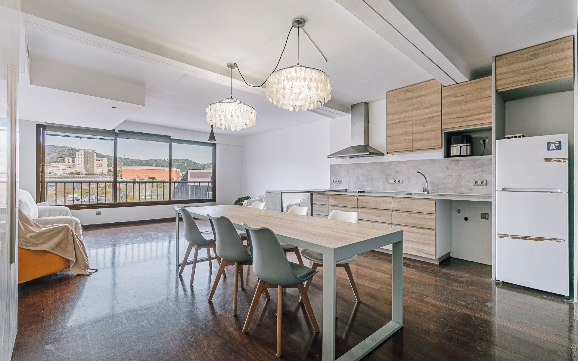 Kitchen of Flat for sale in  Barcelona Capital  with Air Conditioner, Heating and Furnished