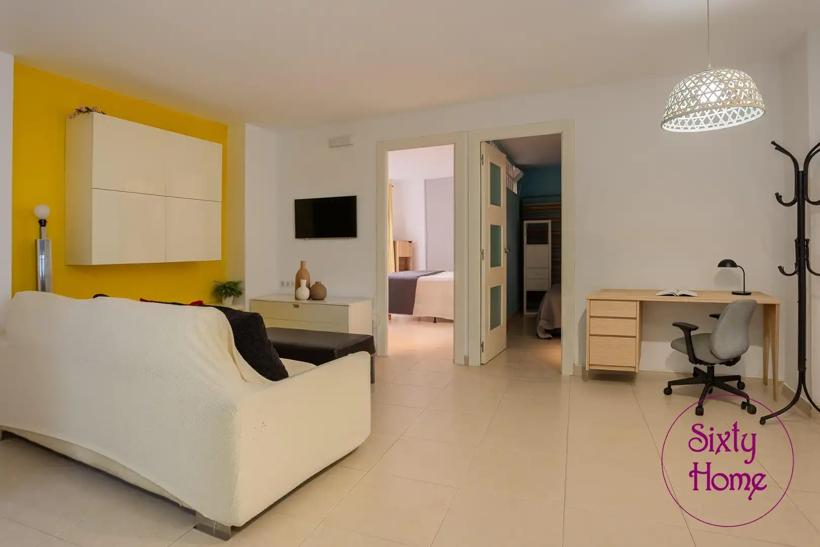 Sala de estar de Piso en venta en Zaragoza con Calefacción, Amueblado y Balcón
