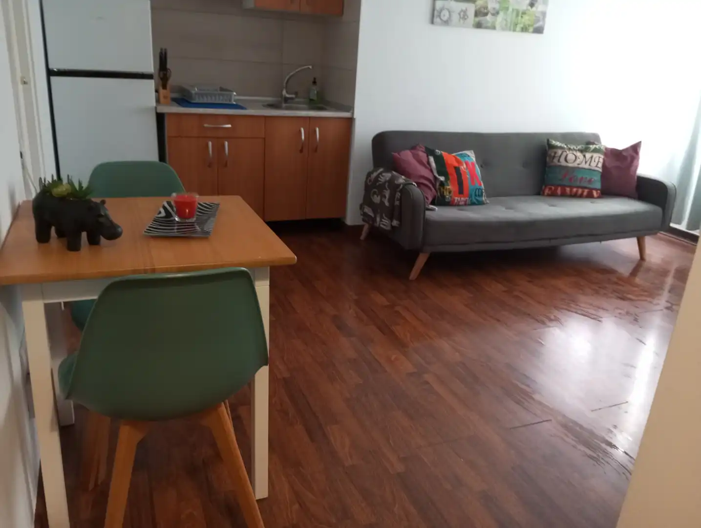 Sala de estar de Apartamento en venta en Vigo  con Parquet, Amueblado y Lavadora
