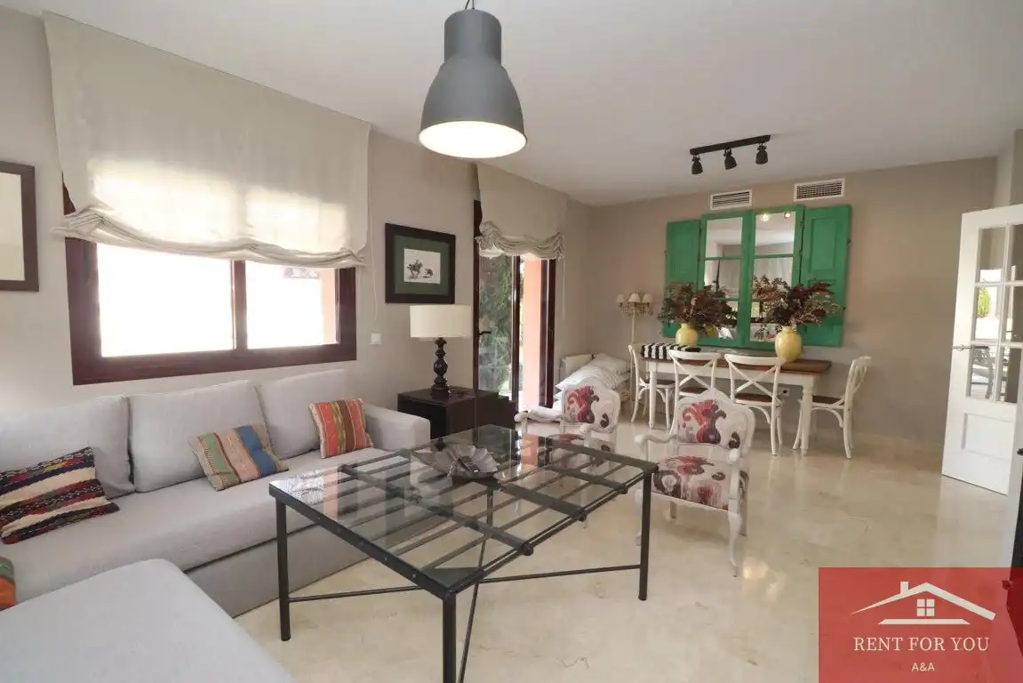 Wohnzimmer von Haus oder Chalet zur Miete in Coín mit Klimaanlage, Heizung und Privatgarten