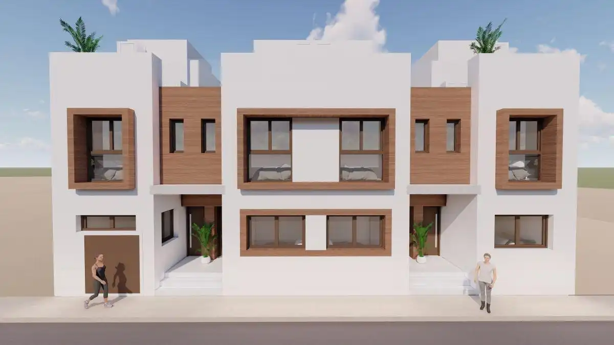 Maison mitoyenne avec piscine à vendre à San Javier ciudad