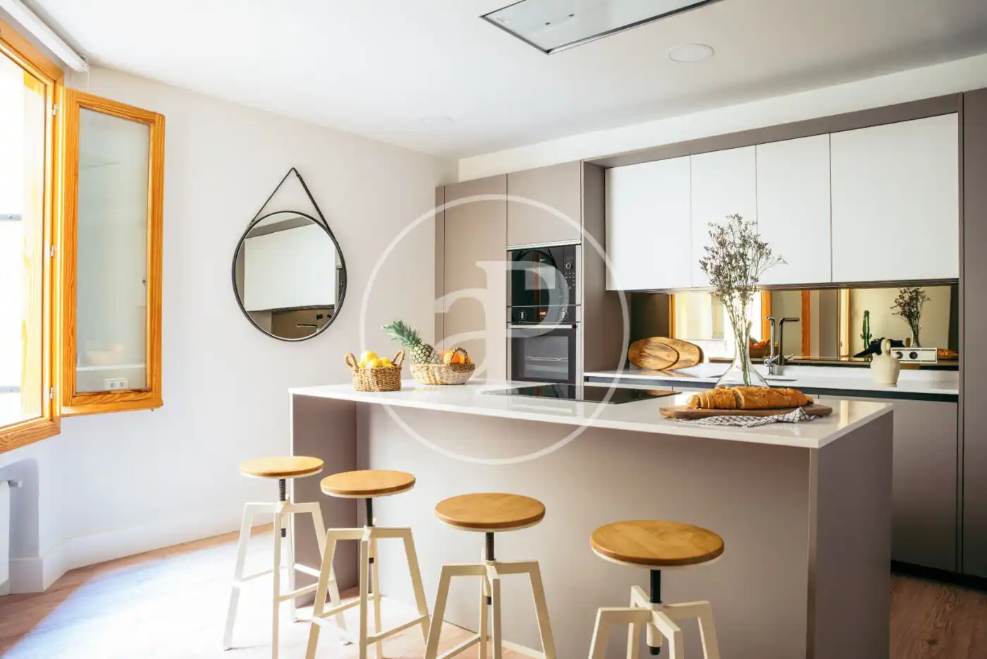 Küche von Wohnung zur Miete in Madrid mit Klimaanlage, Heizung und Möbliert