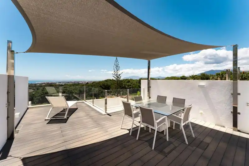 Terrace of Detached homes for rent in Marbella  with Air Conditioner, Heating and Private garden