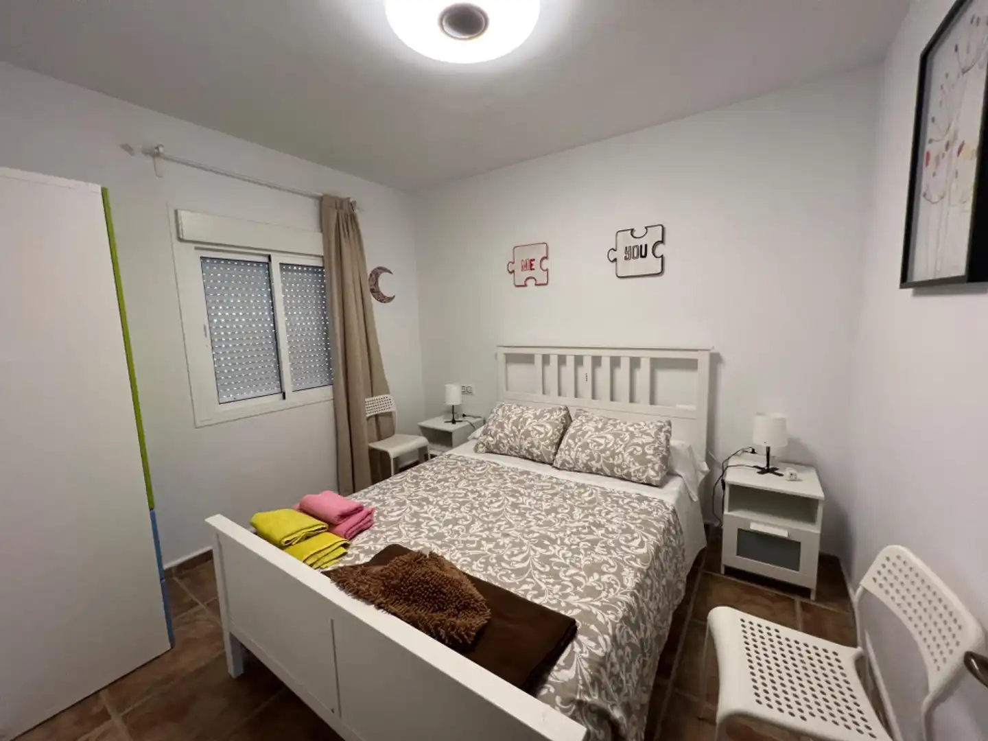 Dormitori de Casa o xalet de lloguer en Chiclana de la Frontera amb Aire condicionat, Jardí privat i Terrassa