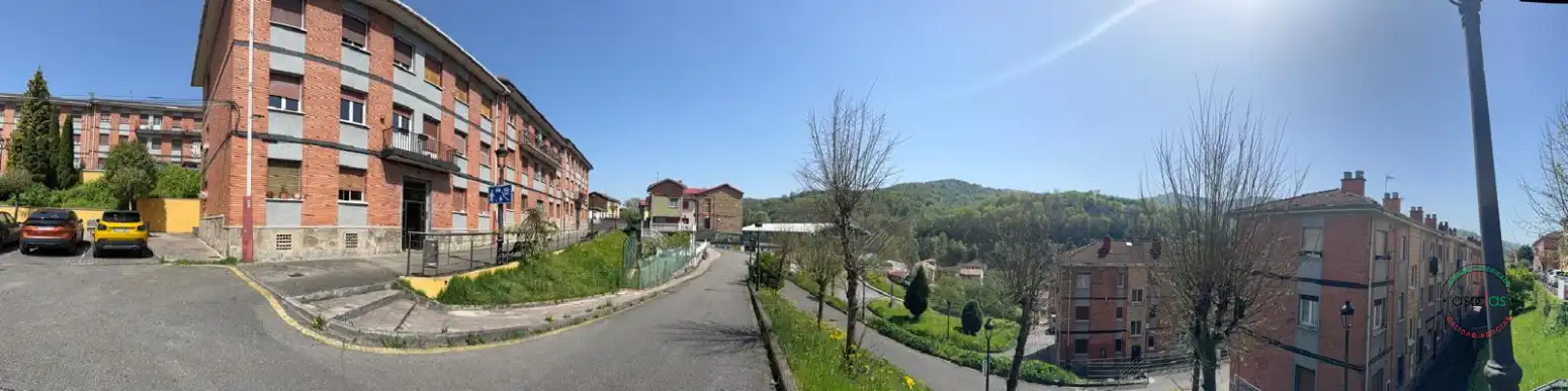 Exterior view of Flat for sale in Langreo  with Heating, Private garden and Storage room