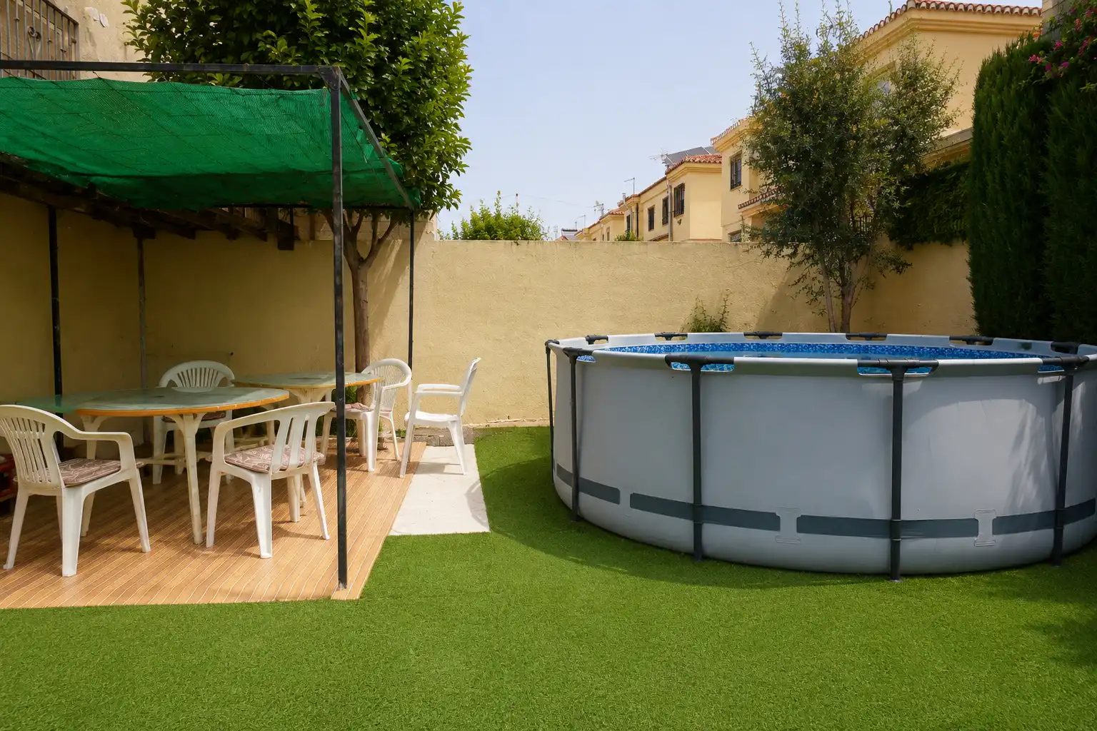 Terraza de Casa adosada en venta en Vegas del Genil con Jardín privado, Terraza y Amueblado
