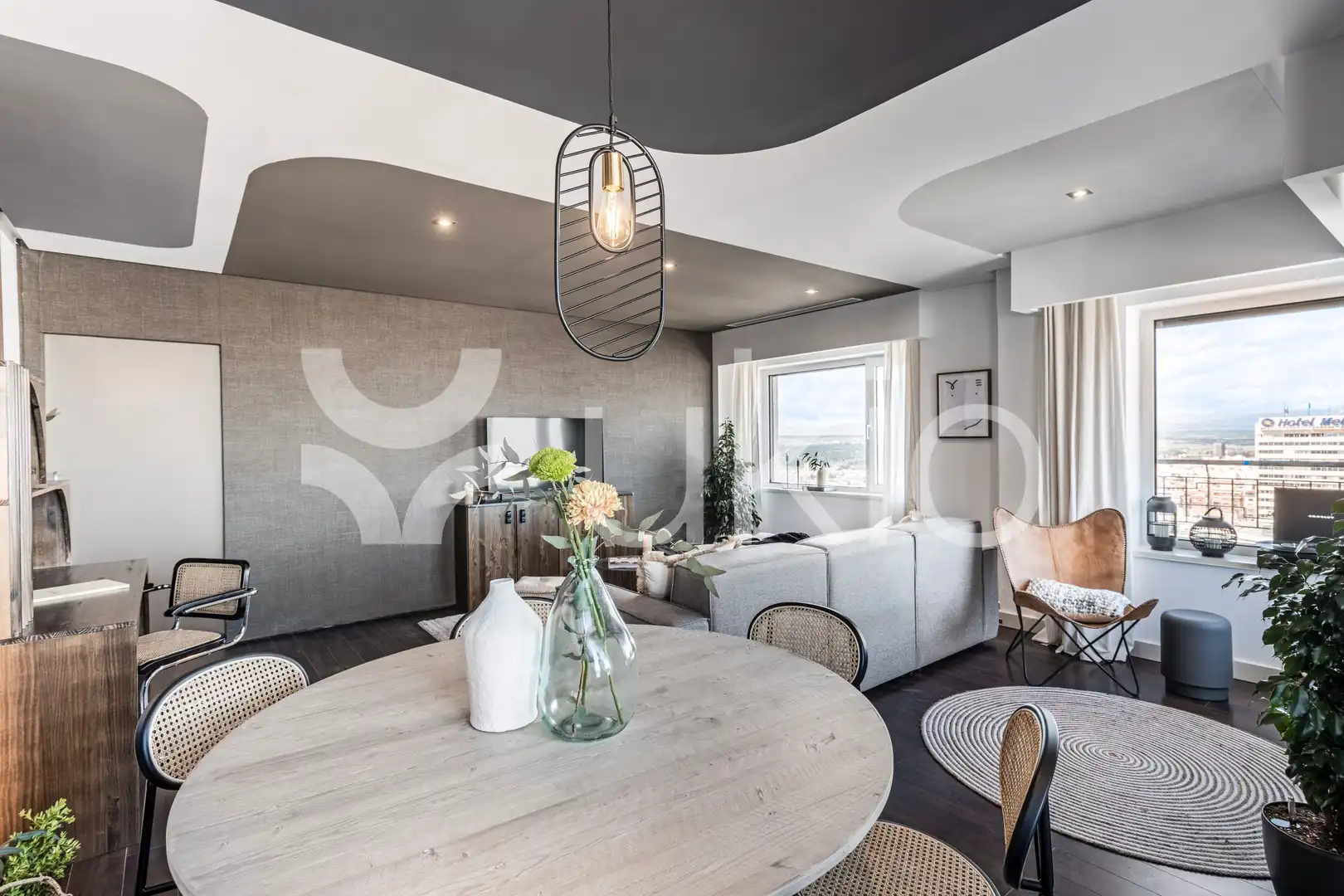 Living room of Apartments for rent in Madrid  with Air Conditioner, Heating and Furnished