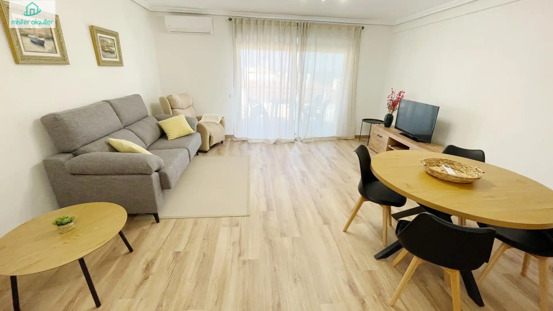 Living room of Apartments for rent in El Campello  with Air Conditioner, Heating and Furnished