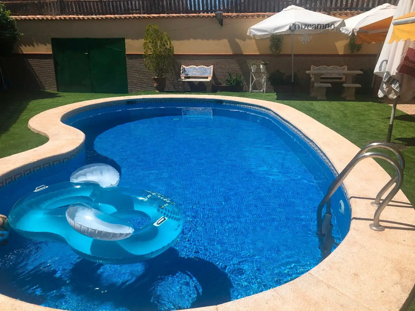 Swimming pool of Houses for sale in Alcázar de San Juan  with Air Conditioner, Heating and Private garden