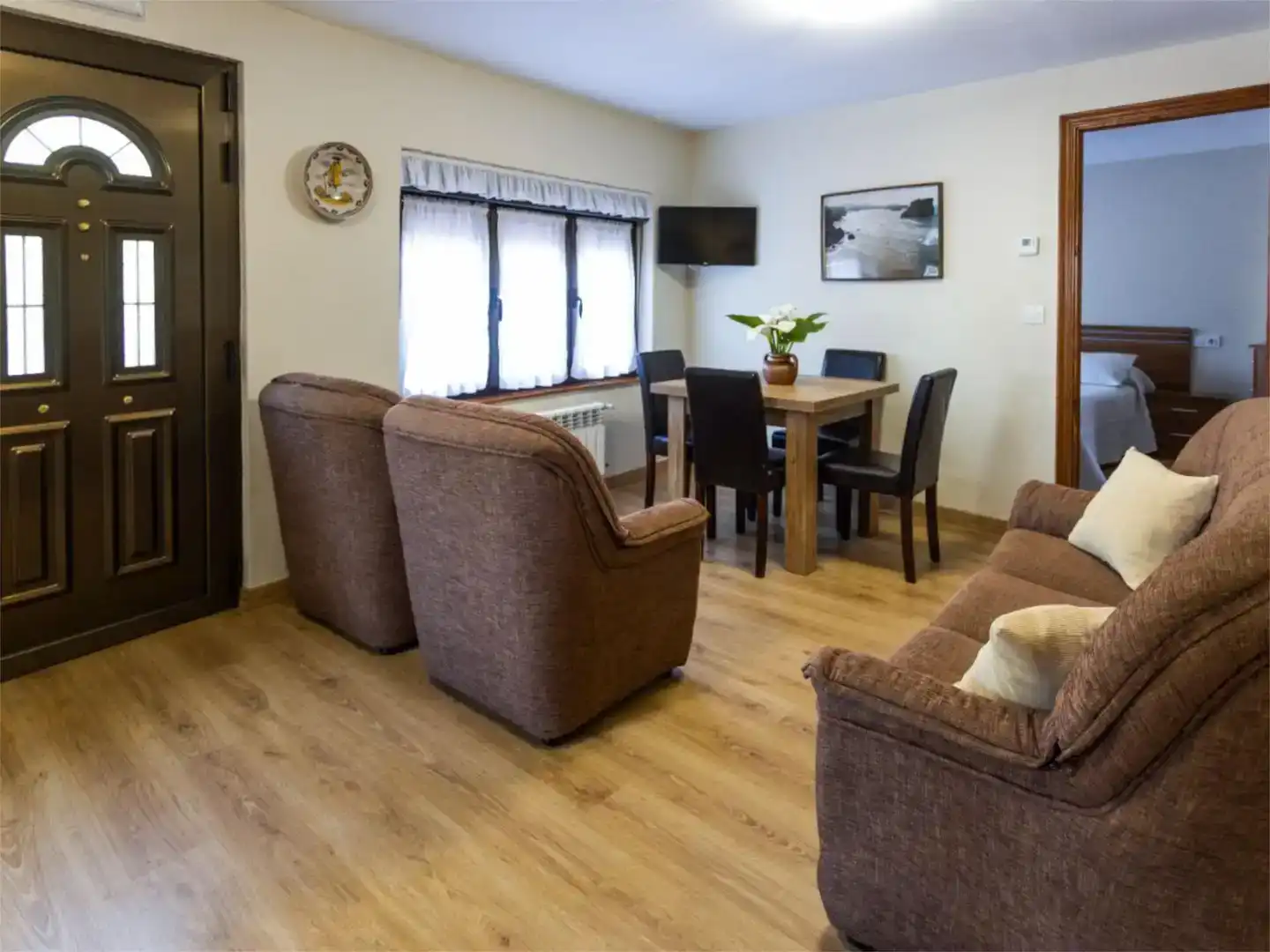 Wohnzimmer von Wohnung zum Verkauf in Llanes mit Balkon
