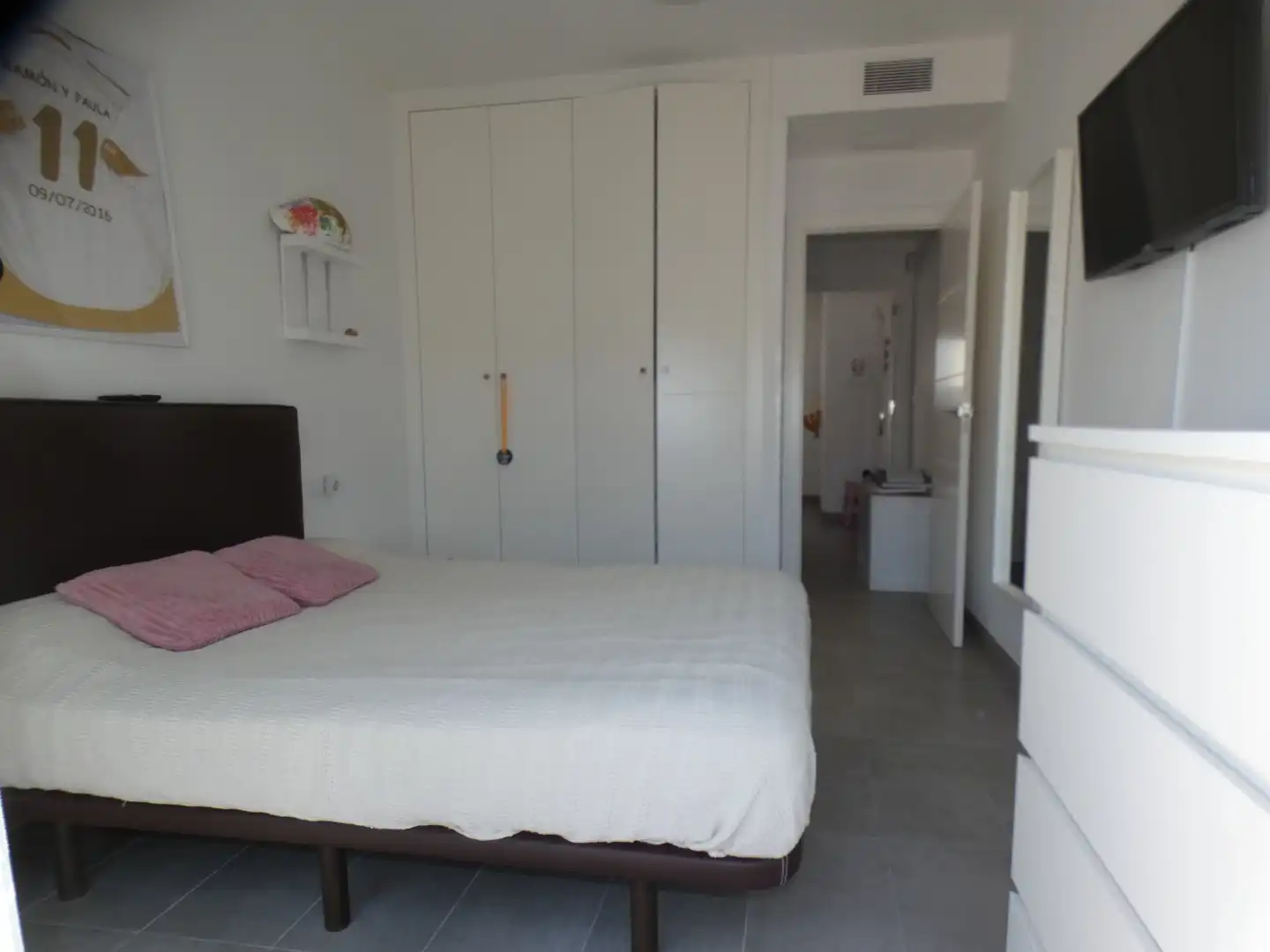Schlafzimmer von Einfamilien-Reihenhaus zum Verkauf in San Pedro del Pinatar mit Klimaanlage, Privatgarten und Terrasse