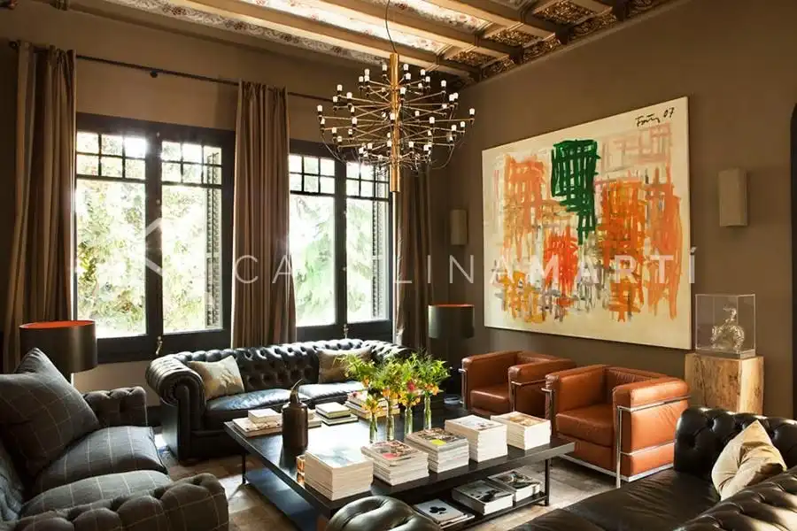 Sala de estar de Casa o chalet de alquiler en Cardedeu con Aire acondicionado, Calefacción y Jardín privado
