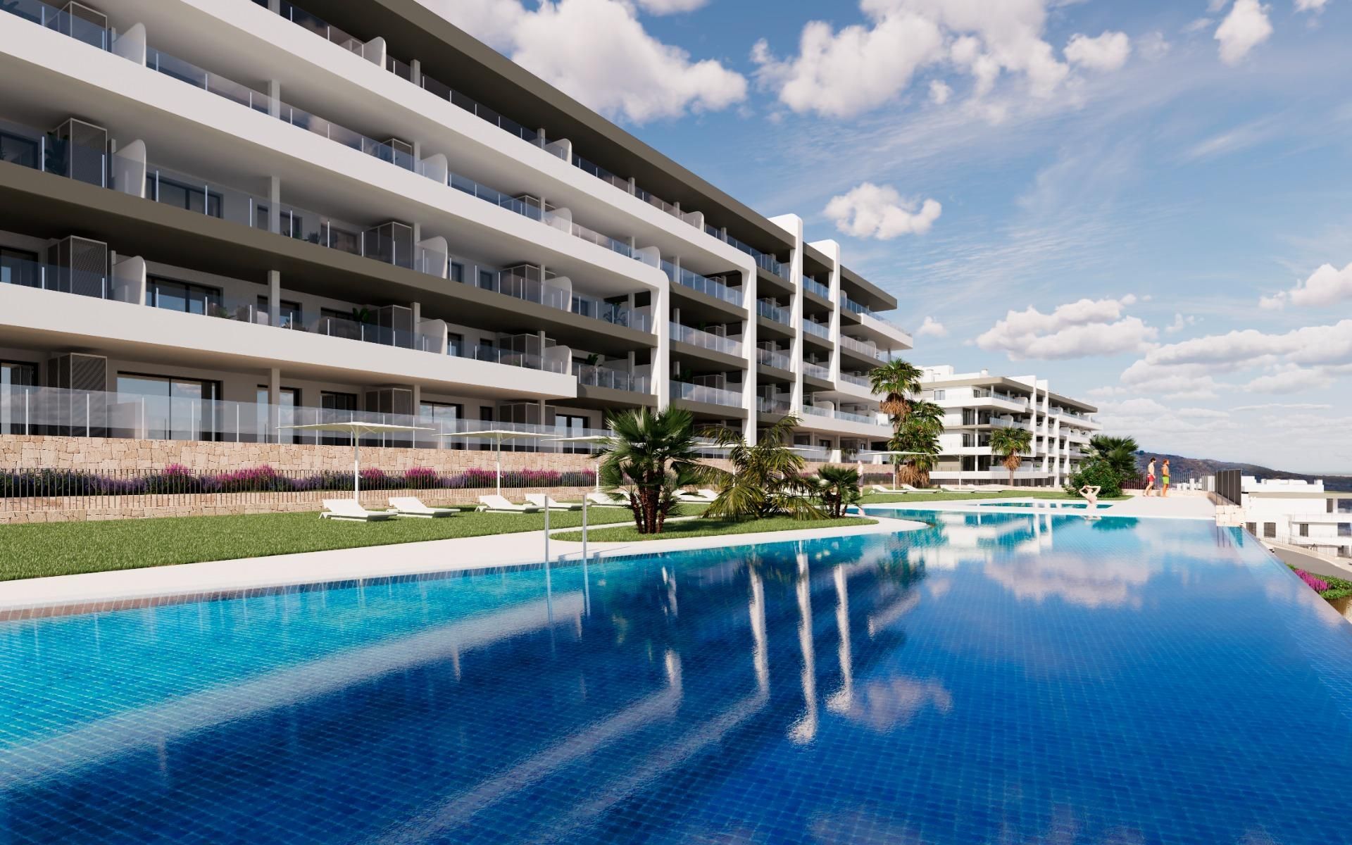 Swimming pool of Flat for sale in Mutxamel  with Air Conditioner, Heating and Private garden